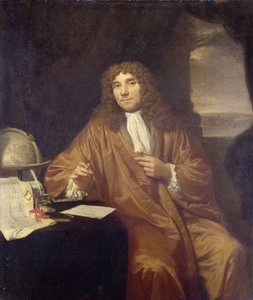Portrait of Anthonie van Leeuwenhoek, Natural Philosopher and Zoologist in Delft