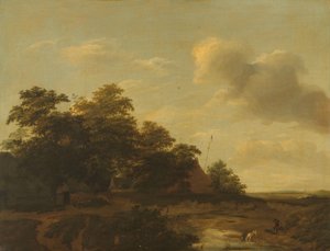 Landscape with a Farm by Jan Vermeer van Haarlem (I)