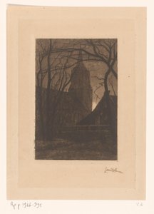 Church in Laren by Jan Veth (signed by artist)