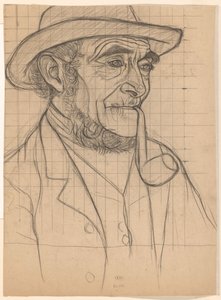 Farmer with a Pipe, Facing Right