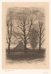 Farmhouse Among Tall Trees, Ewijkshoeve by Jan Veth