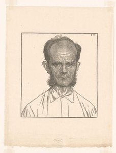 Portrait of Louw the Gardener by Jan Veth