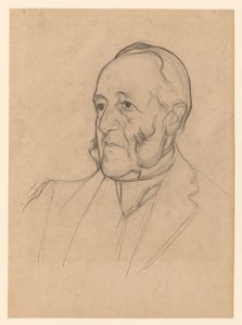 Portrait of a Gentleman with Sideburns, Facing Left