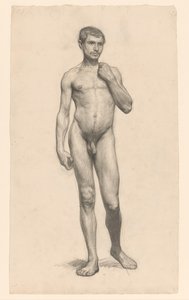 Standing Male Nude, Seen from the Front by Jan Veth