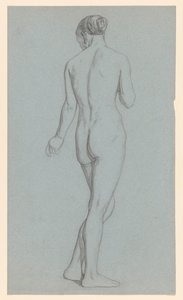 Standing Female Nude, Seen from the Back