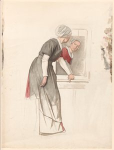 Standing Woman Before a Mirror by Jan Veth