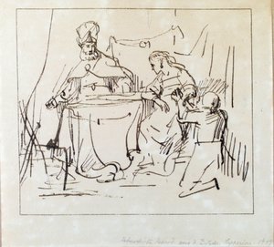 Haman with Esther and Ahasverus by Jan Victors