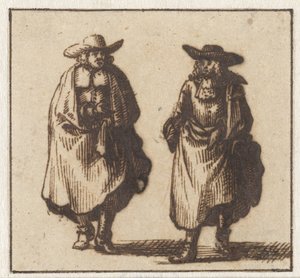 Two Standing Gentlemen in Heavy Coats