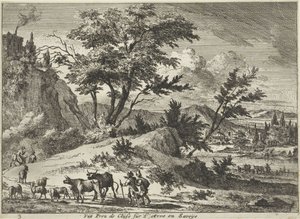 View of a Road near Cluses on the Arve, Savoie by Jan Vincentsz. van der Vinne
