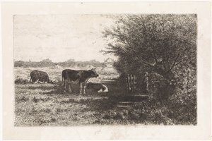 Cows in Meadow by Johannes Martinus Vrolijk
