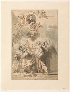 Frontispiece Design for Edward Simson, Chronicon Catholicon