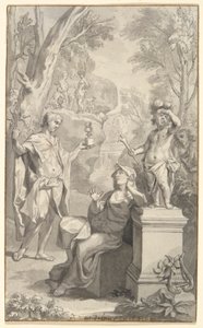 Two Designs for a Title Page by Jan Wandelaar