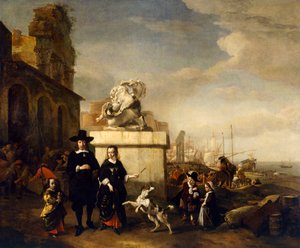 The Painter and His Family with Roman Ruins