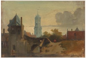 View of Delft by Jan Weissenbruch