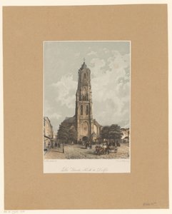 View of the Nieuwe Kerk in Delft by Jan Weissenbruch