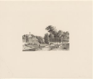 View of a Castle and the Bleaching of the Linen by Jan Weissenbruch