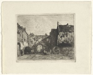 View of the Binnenhof by Jan Weissenbruch