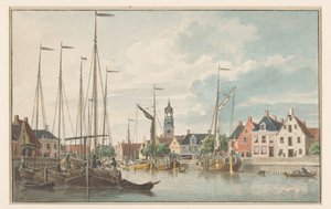 View in De Lemmer by Jan Weissenbruch