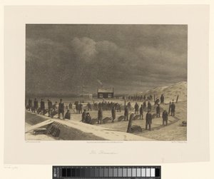Sand Quarry in the Dunes near The Hague, The Dune Workers by Jan Weissenbruch