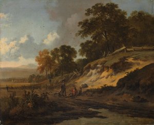 Landscape with Hunters, c.1660-80