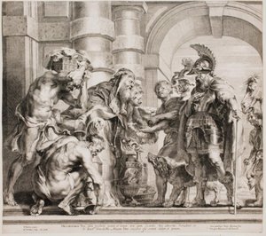 Melchizedek Offering Bread and Wine to Abraham by Jan Witdoeck