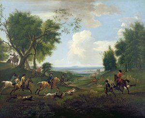 Hunting Scene by Jan Wyck