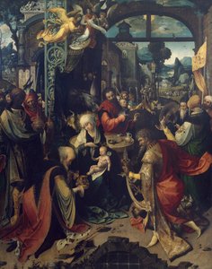 Birth of Jesus, central panel of triptych