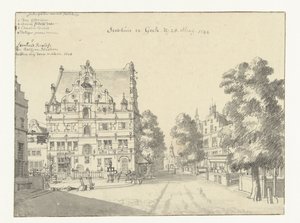 The Town Hall in Goch by Jan de Beijer