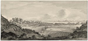 View of Bloemendaal Bleaching Fields with Haarlem in the Distance by Jan de Beijer