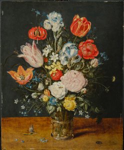 Flowers in a Glass Beaker, after 1608