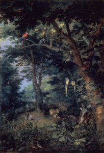 The Earthly Paradise by Jan the Elder Brueghel