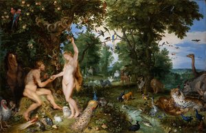 The Garden of Eden with the Fall of Man, c. 1615 by Jan the Elder Brueghel