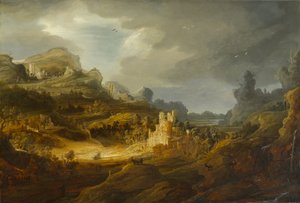 Fantastic Landscape, circa 1643-1645 by Jan the Elder Lievens