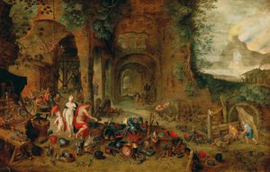 Venus in the Forge of Vulcan by Jan the Younger (workshop) Brueghel