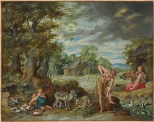 Adam at Work in a Field, from The Story of Adam and Eve by Jan Brueghel the Younger
