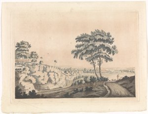 Landscape with a Castle on a Hill by Jan van Call (I) (possibly)