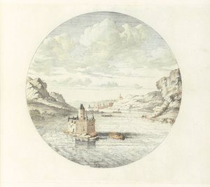 View of Pfalzgrafenstein Castle near Kaub by Jan van Call (I)