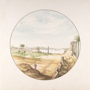 View of the Obelisk of Thutmosis III Seen from the Walls of Alexandria by Jan van Call