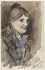 Portrait of Treesje Muller by Jan van Essen