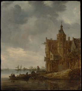Country House Near the Water by Jan van Goyen