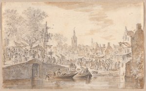 Market near a Canal