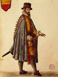 Neapolitan ambassador, from Gli Abiti de Veneziani, illustrated book of costumes