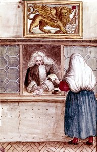 Pawnshop. Mount of Piety in Venice by Jan van Grevenbroeck