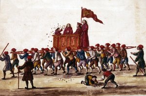 Venetian Parties. The Prince Who Has Just Been Elected is Carried in Triumph by the Arsenal Workers to St. Mark