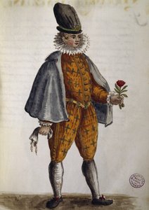 Young Venetian, Watercolour from The Venetian Clothes, of Almost Every Age Diligently Collected and Painted in the 18th Century, by Jan van Grevenbroeck or Giovanni Grevembroch (1731-1807), Italy by Jan van Grevenbroeck