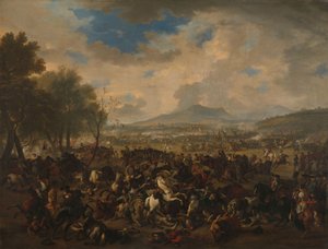 The Battle of Ramillies between the French and the Allied Powers