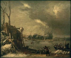 Winter Landscape with Brushwood Collector
