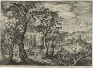 Mountain Landscape with the Temptation of Christ