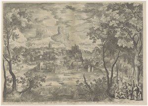 Landscape with Christ Casting Out a Demon from a Mute Man