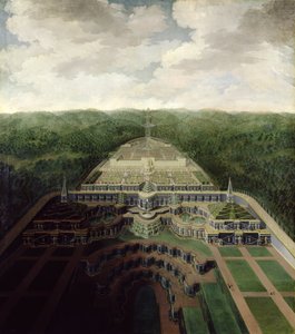 View of the Karlsberg Complex from the Cascades and Gardens to the Octogon by Jan van Nickelen